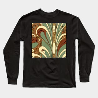 Art Nouveau floral pattern, model 12 Long Sleeve T-Shirt